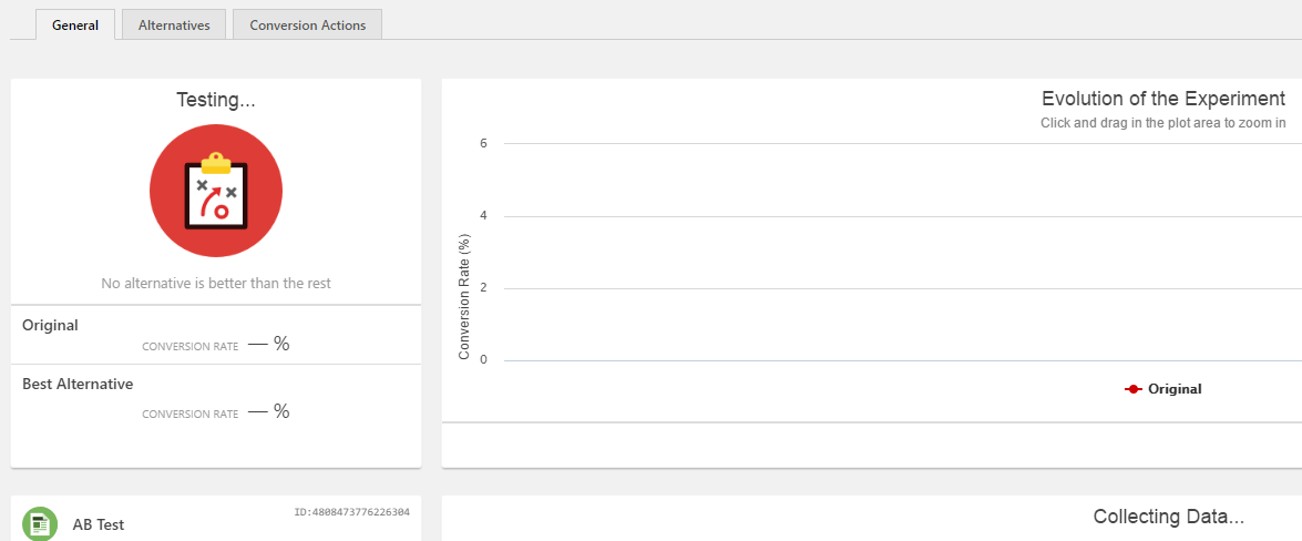 Your Nelio test results screen.