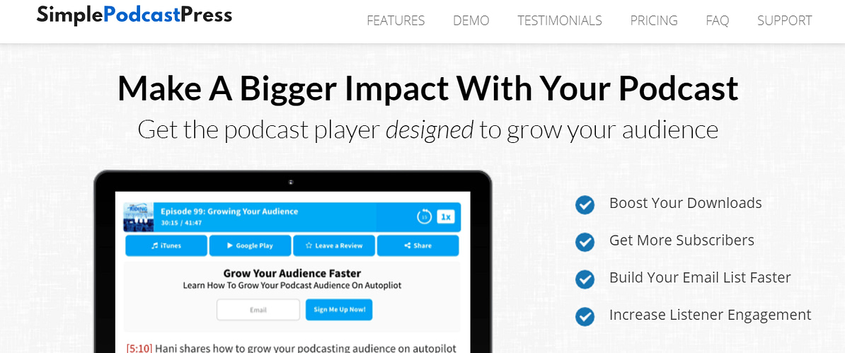 The SimplePodcastPress WordPress Plugin Plugin