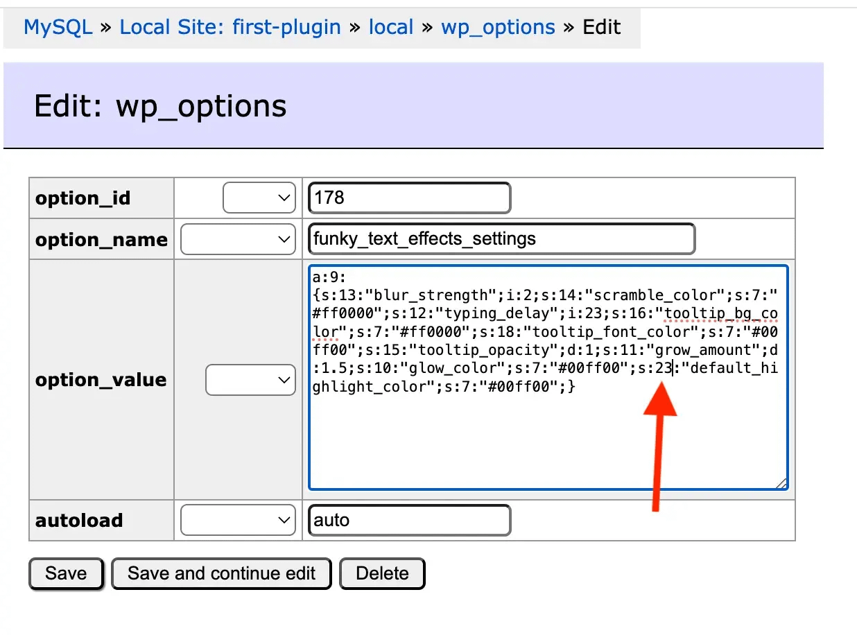 Checking the database for errors.