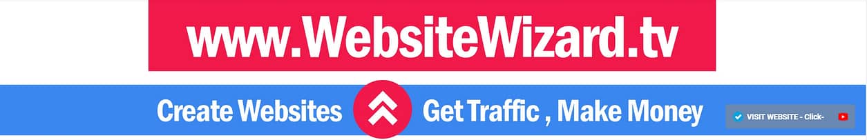 WebsiteWizard.tv's channel header.
