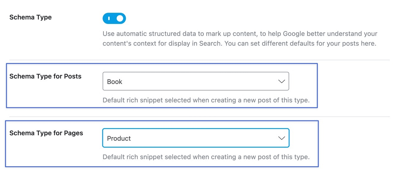 add schema to wordpress by flipping switch.