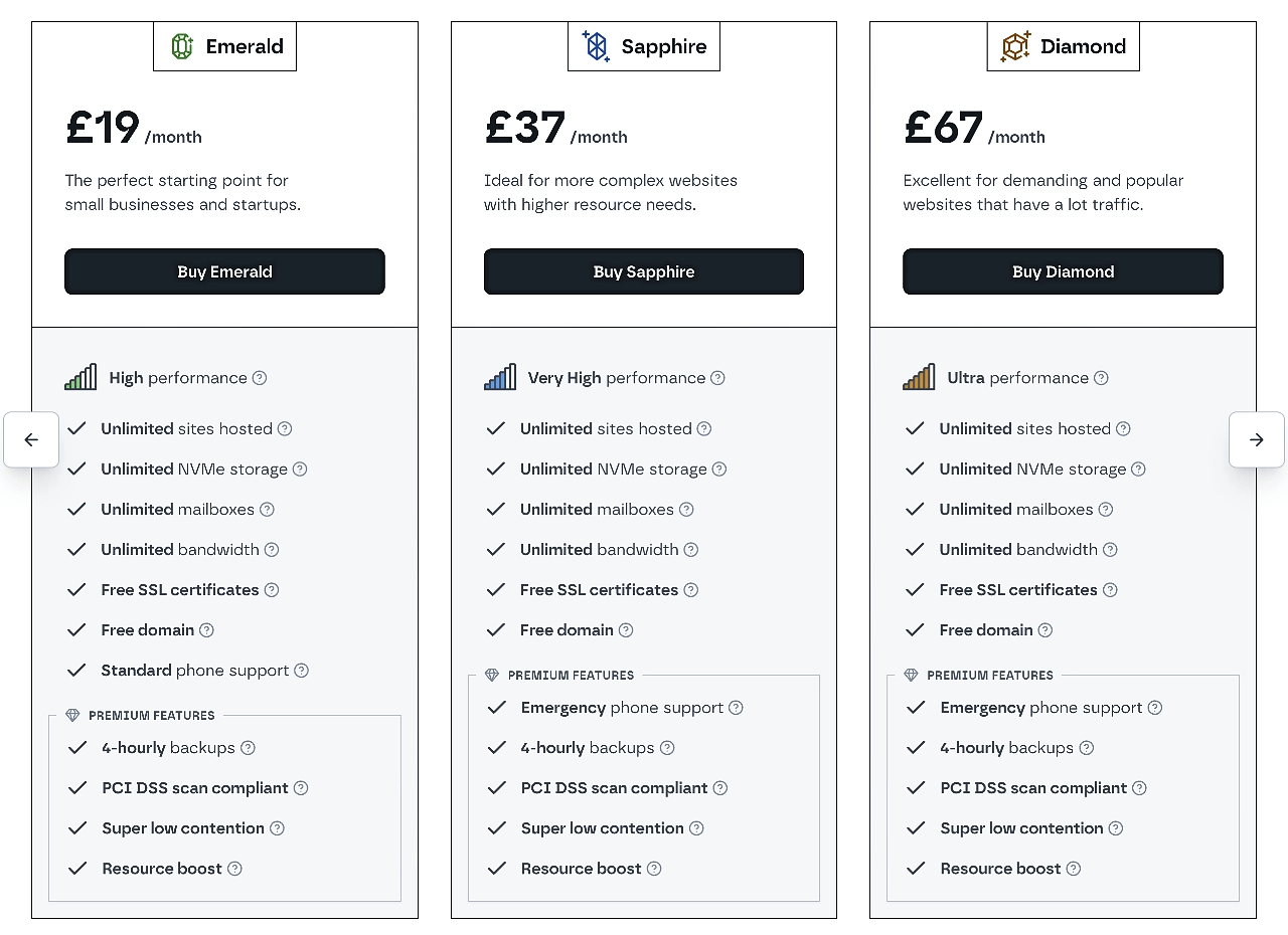 Krystal's Magento hosting plans prices