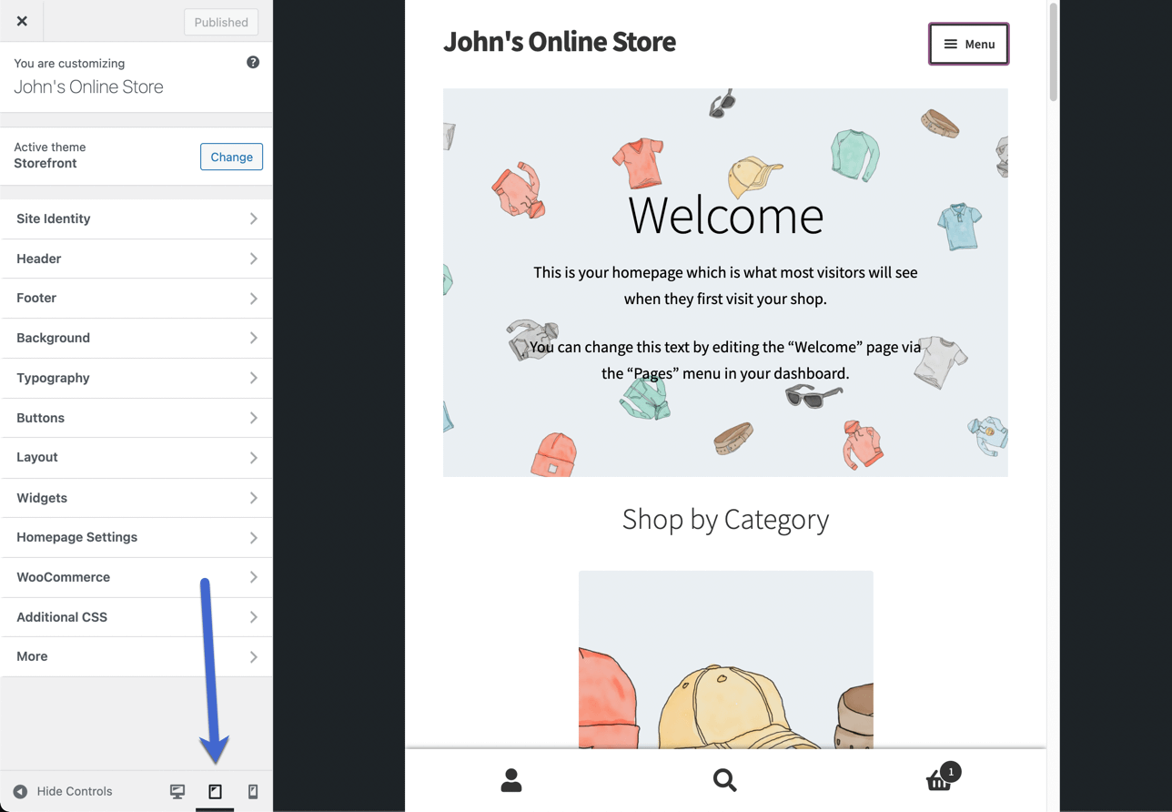 see the view mobile version of website in tablet view 