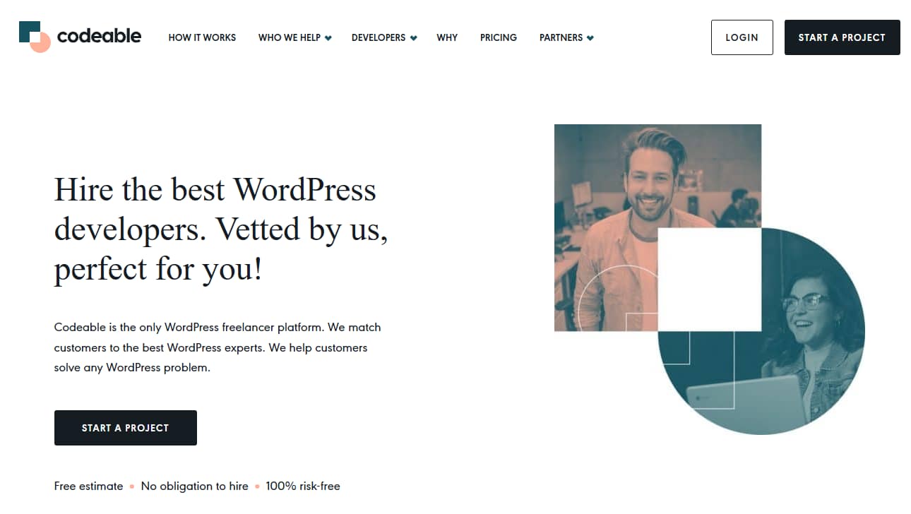 Codeable home page