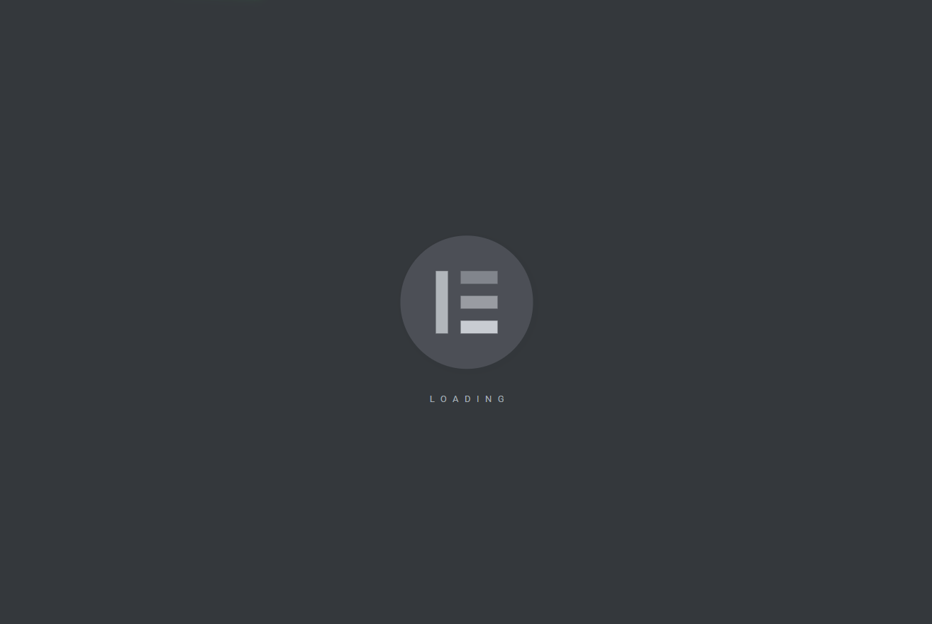 elementor not loading