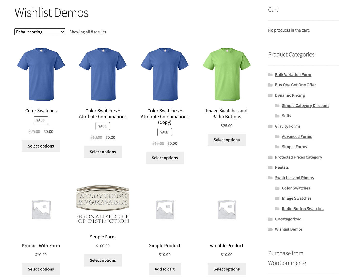 WooCommerce Wishlists plugin