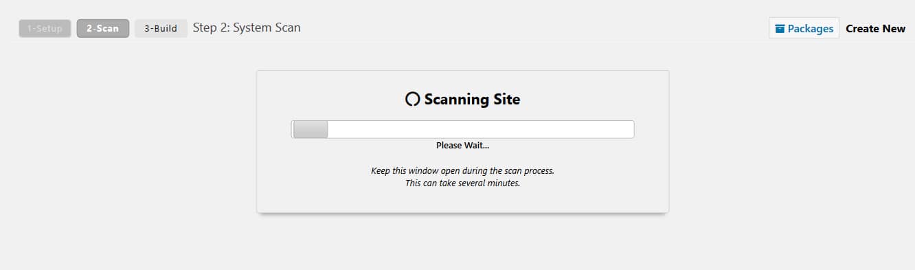 Duplicator scanning site