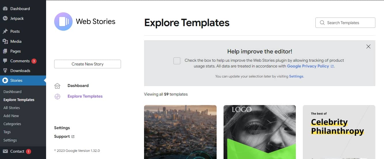 Web Stories plugin in WordPress can be used to help your posts appear in Google Discover