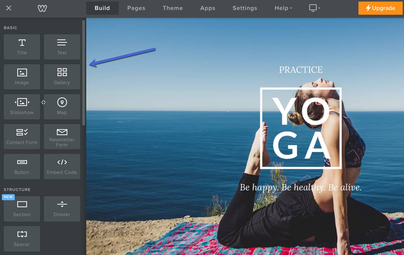 weebly builder with modules - Wix vs Weebly