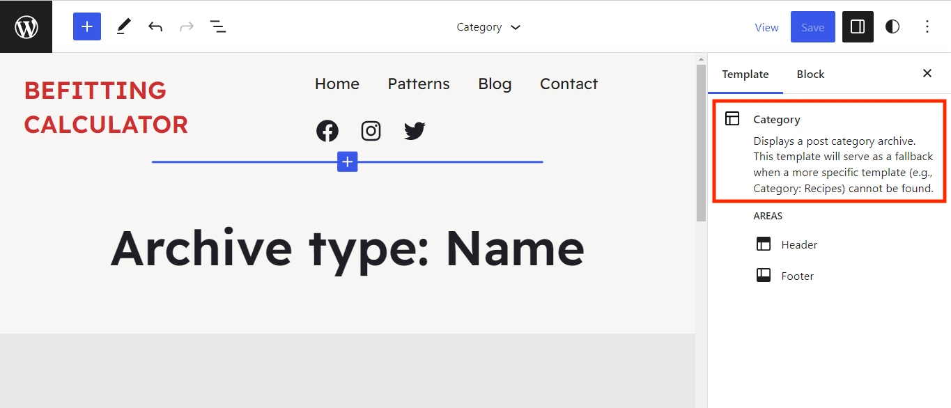 Creating a category template in FSE.