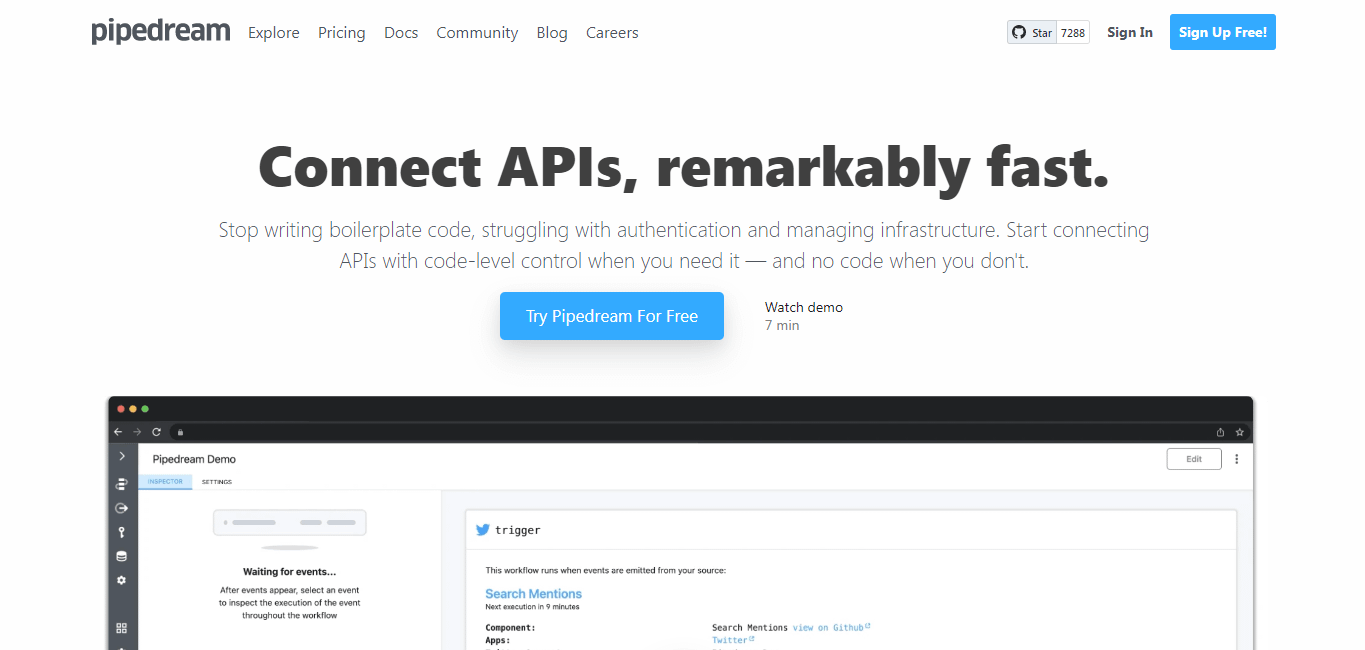 Pipedream | Free Zapier Alternatives.