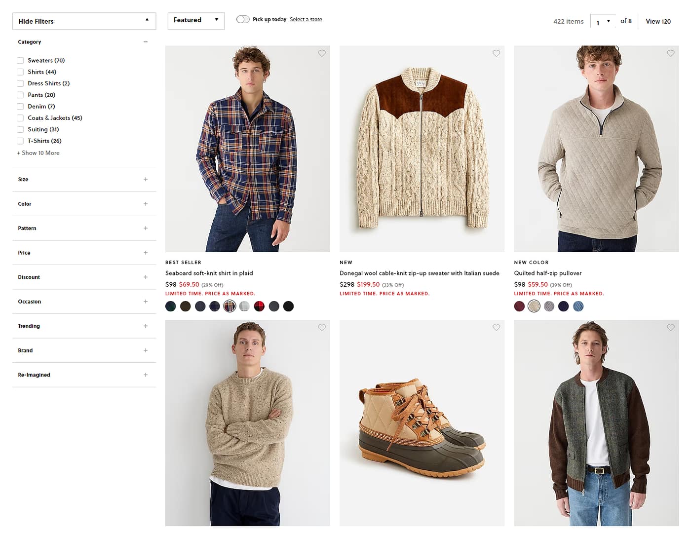 An example of an online shop whe comparing lossy vs lossless compression.