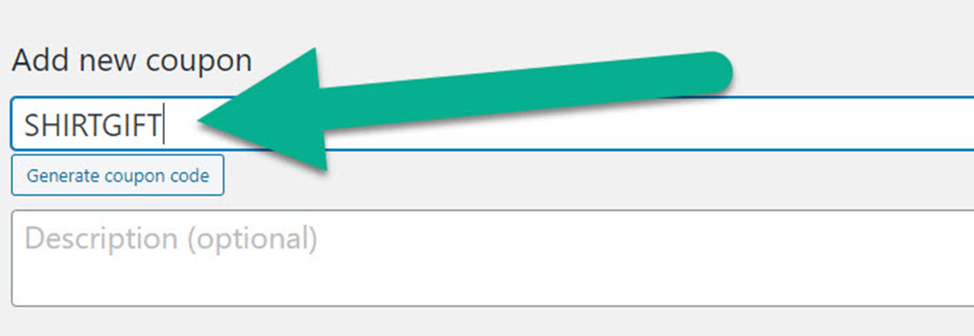 add new WooCommerce free gift coupon