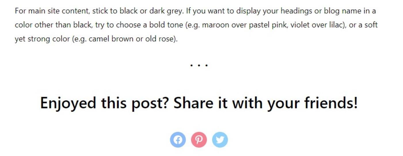 An example of a CTA at the end of a blog post