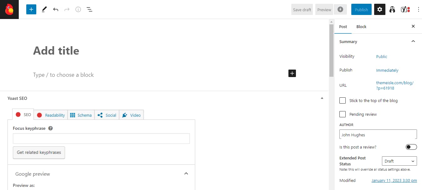 The Block Editor in WordPress