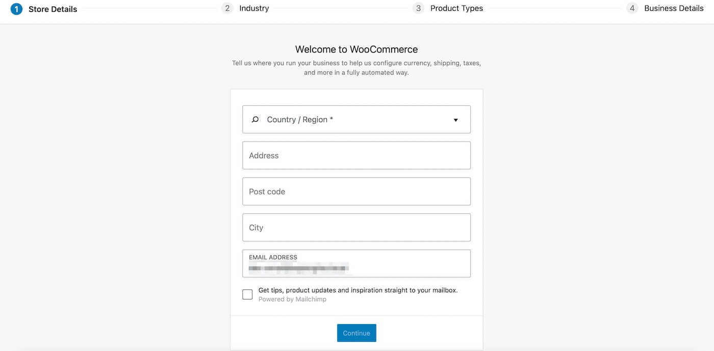 WooCommerce setup example for eBay vs Etsy vs WooCommerce comparison.