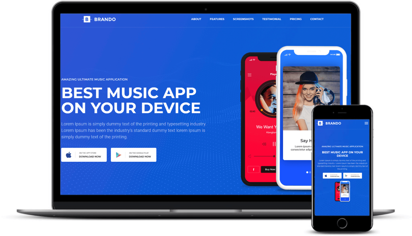 Best one-page WordPress themes: Brando
