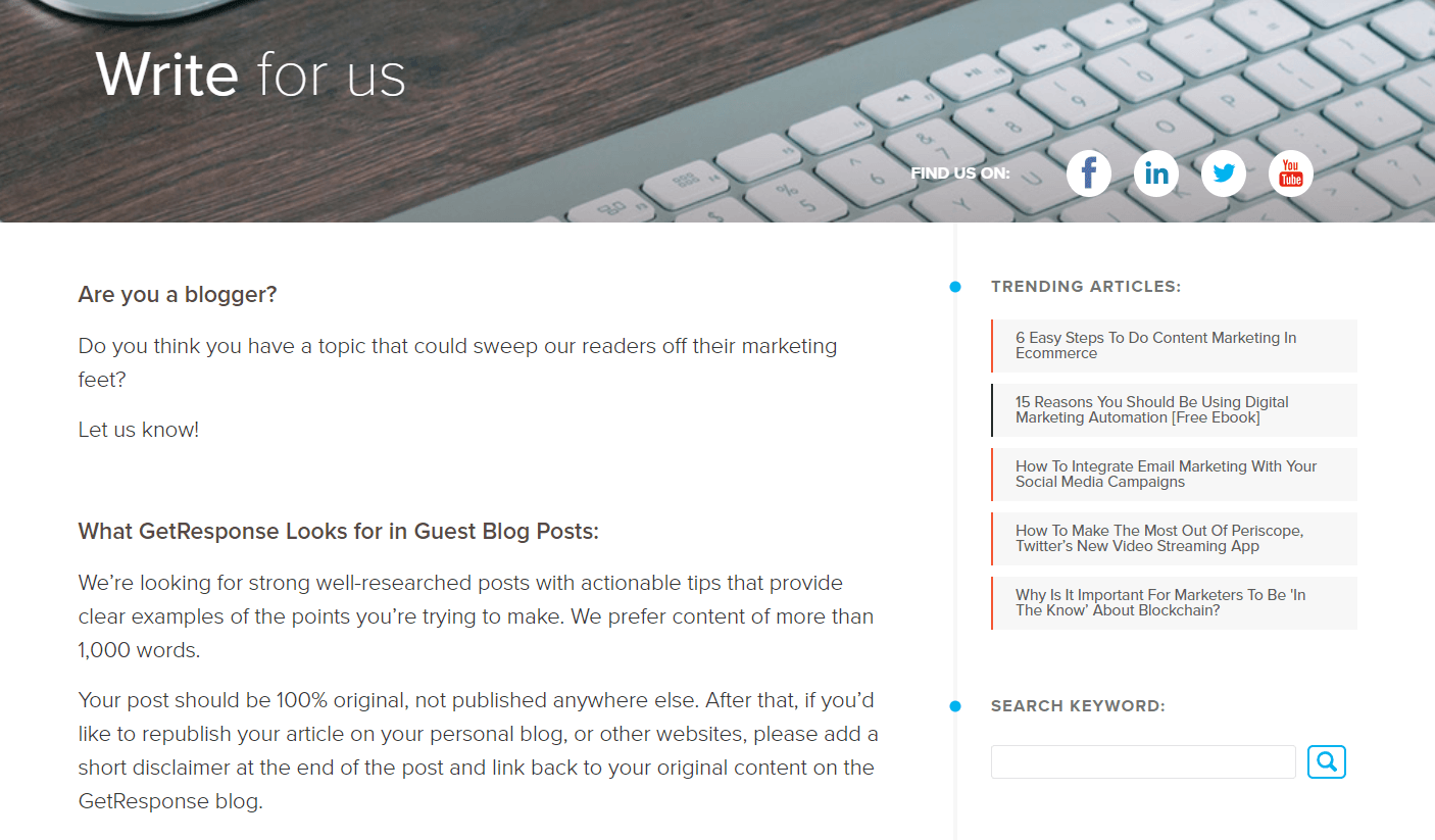 Finding a target is step 2 in our guest blogging guide.