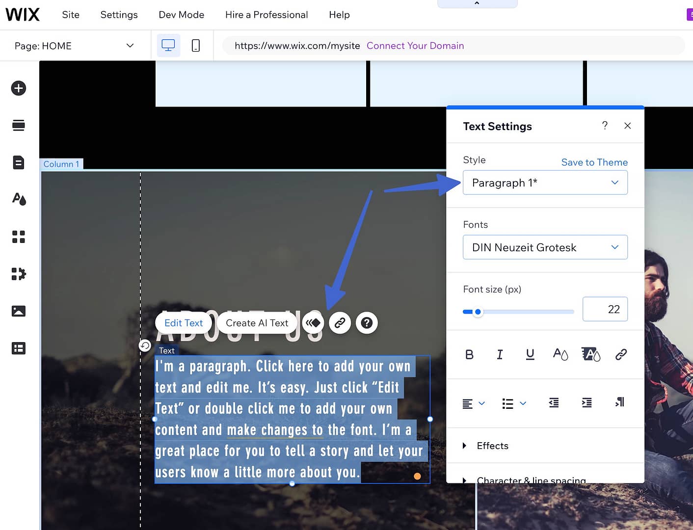 WYSIWYG web builder: Wix website editor - My store.