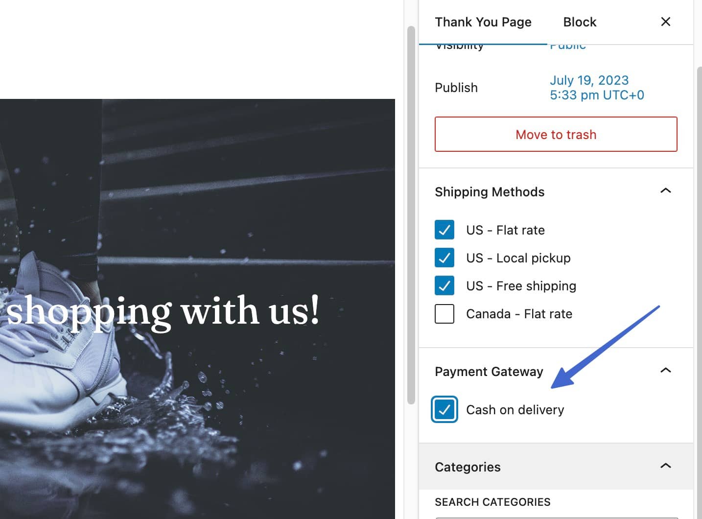 Payment gateways for WooCommerce thank you page.