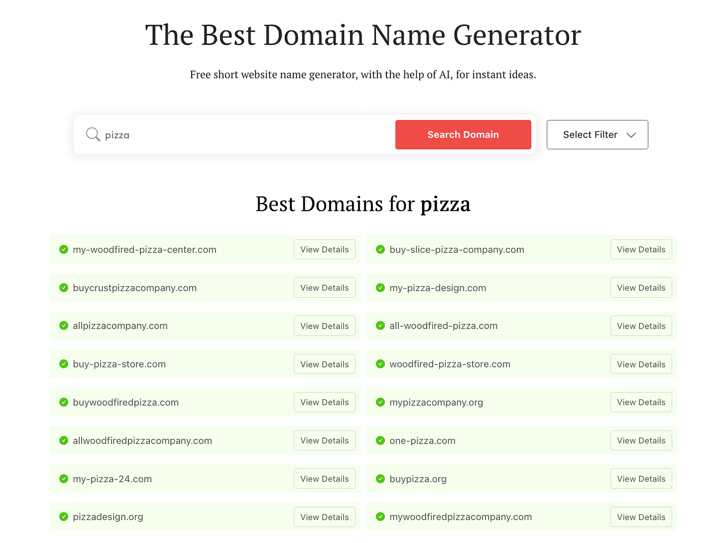 DomainWheel suggestions