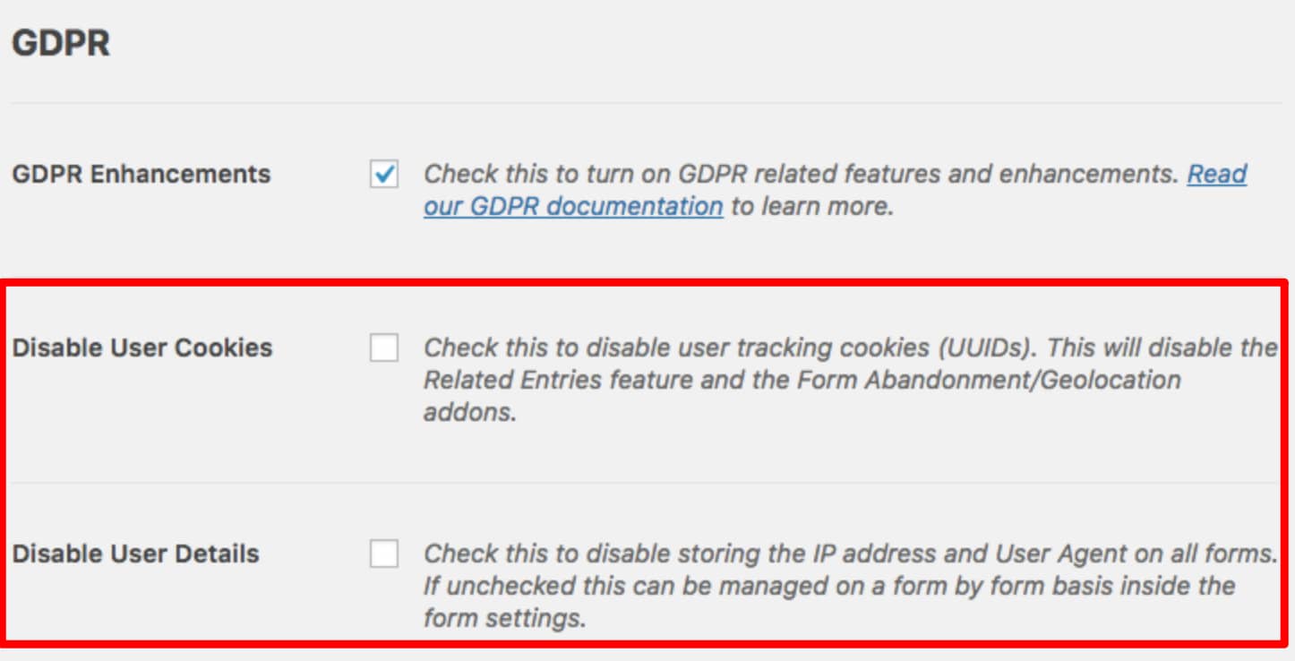 New GDPR Enhancements in WPForms Pro