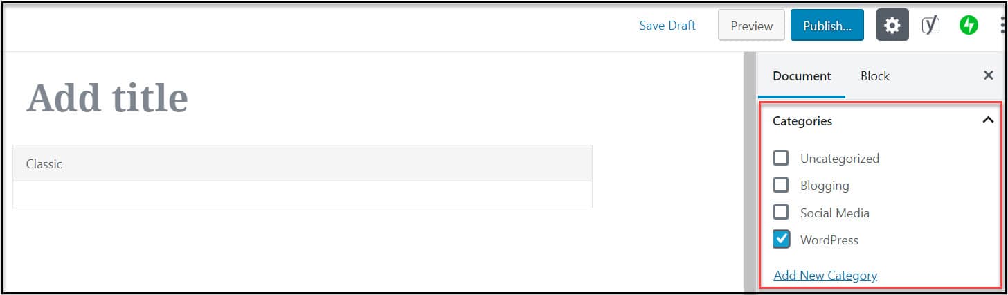Choose the categories of membership