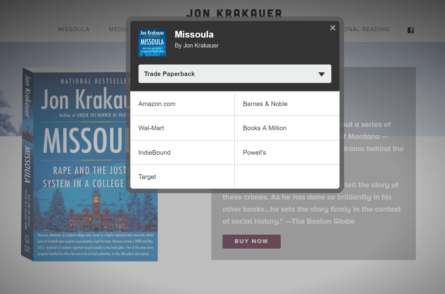 jon krakauer sales.
