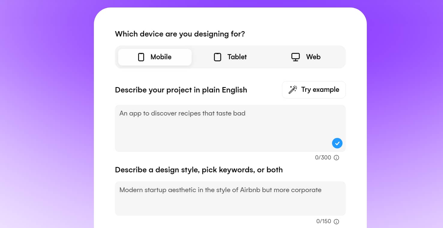 Using AI web design to generate a prototype mockup with the Uizard tool.