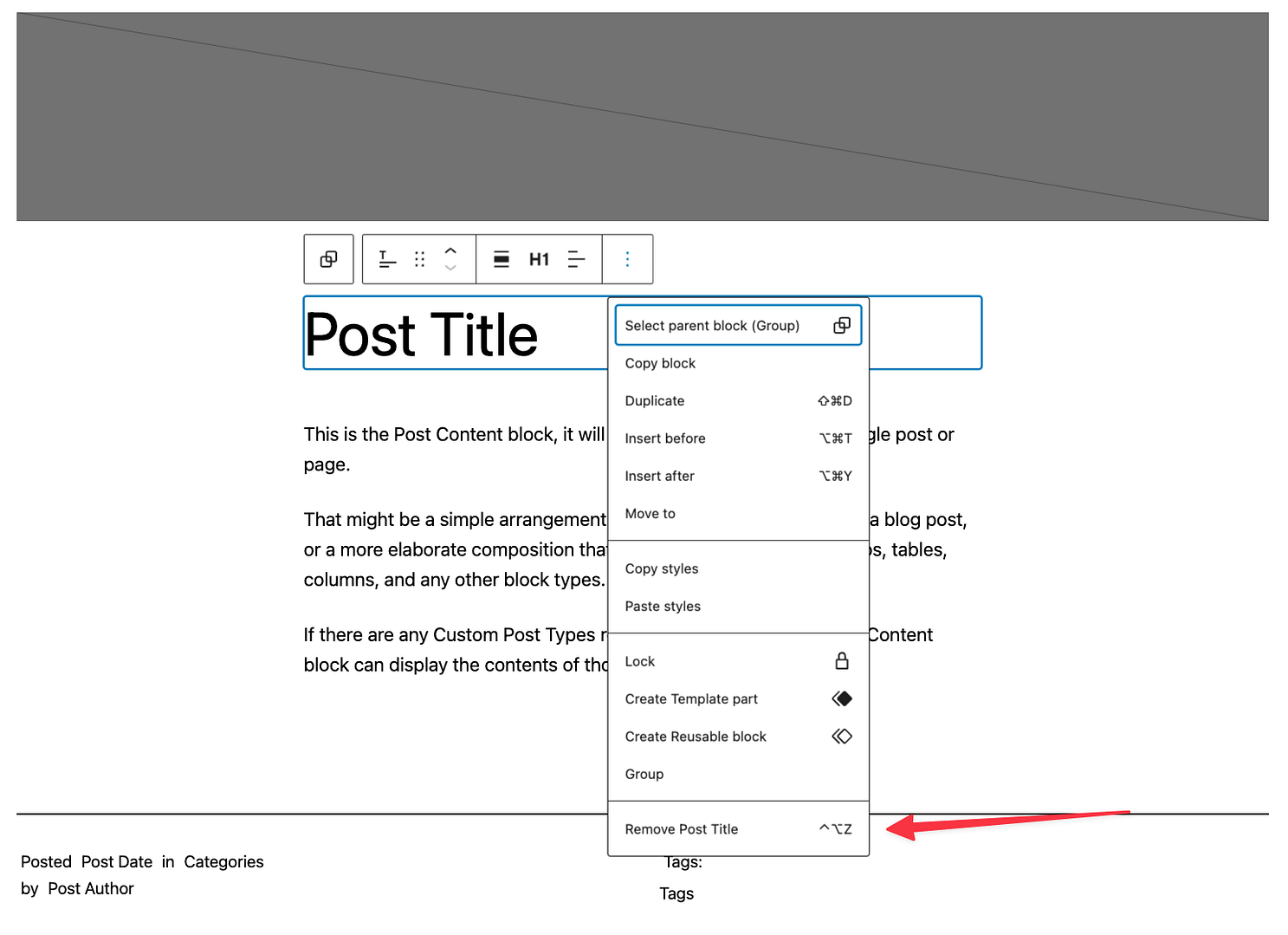 WordPress Design Templates Single Template