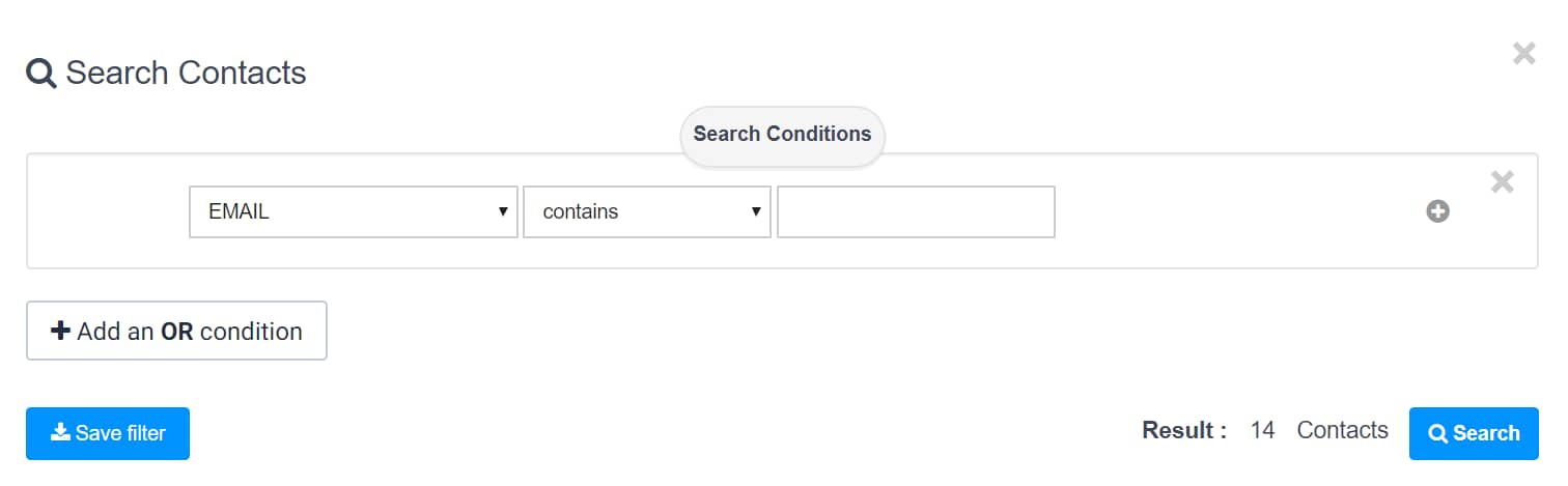 Creating a new filter or segment.