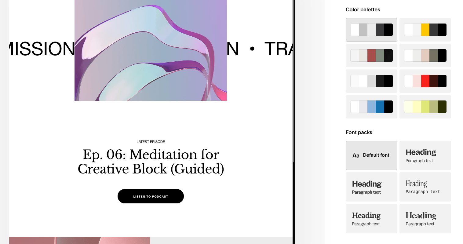 Squarespace customize