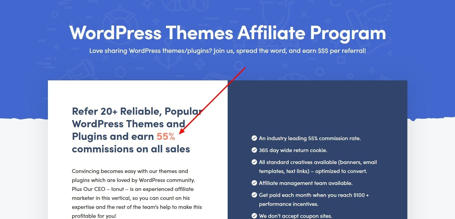 Themeisle affiliate program