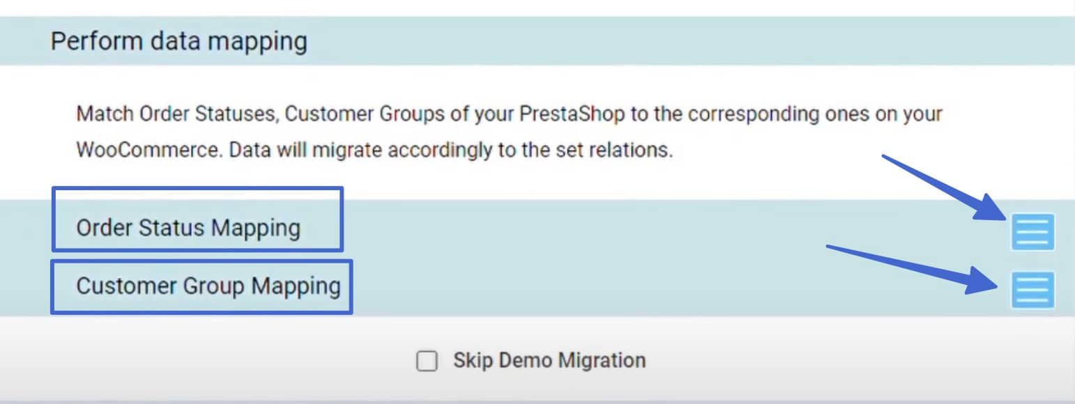 Mapping order status.