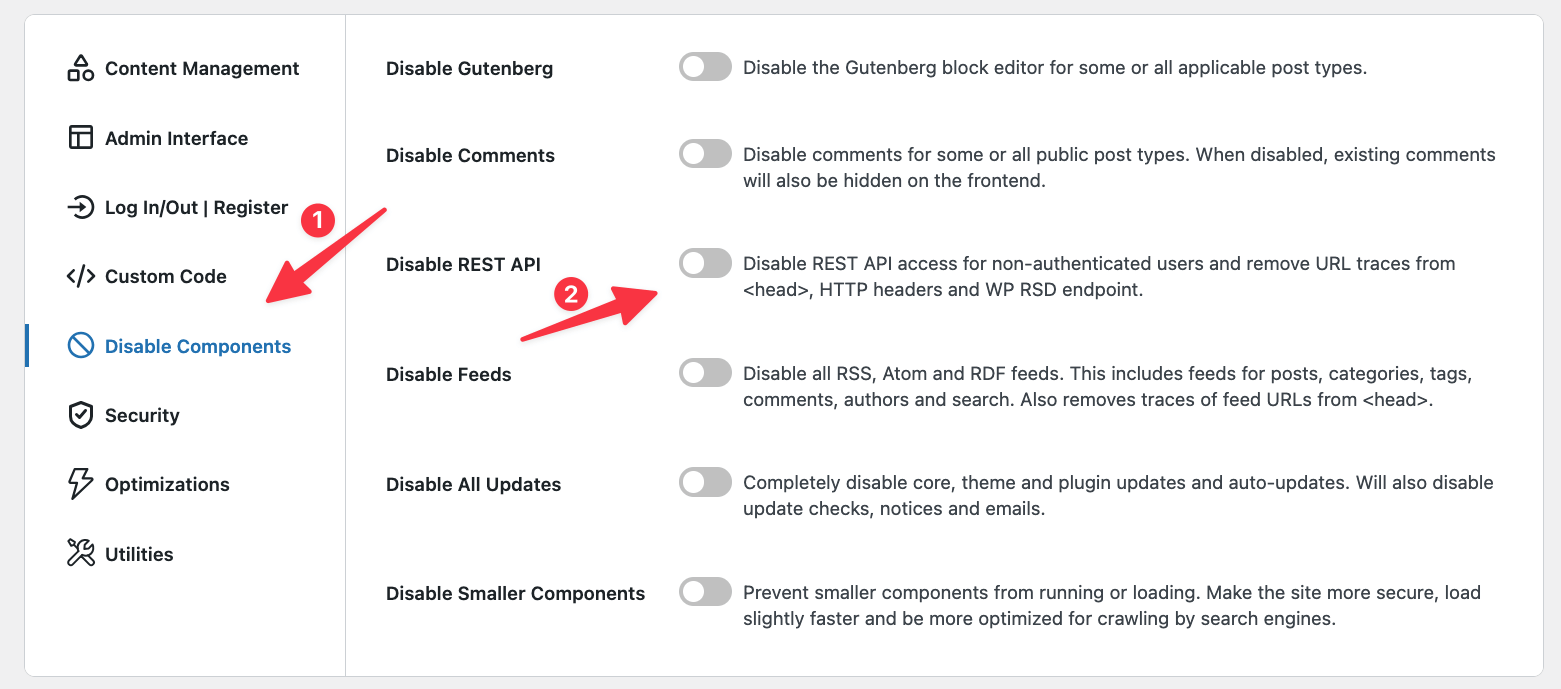 rest toggle