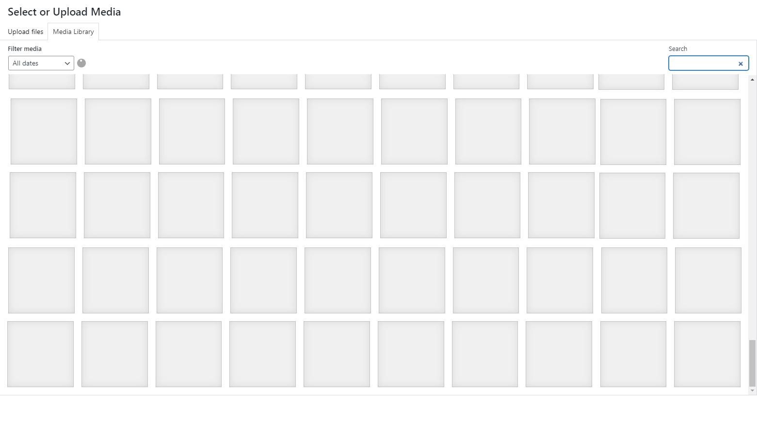 An example of images that aren't displaying correctly and may be broken.