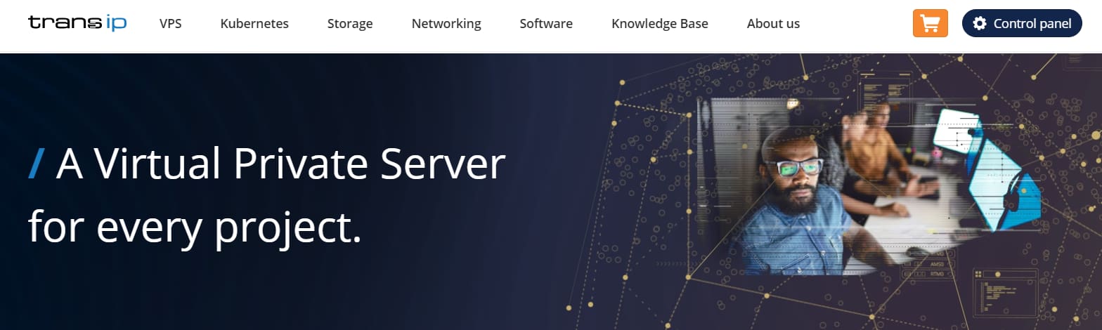 TransIP homepage