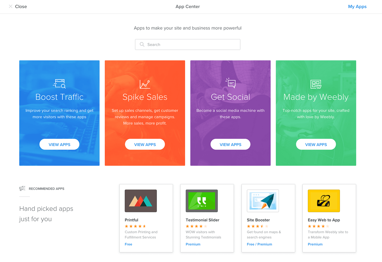 weebly apps