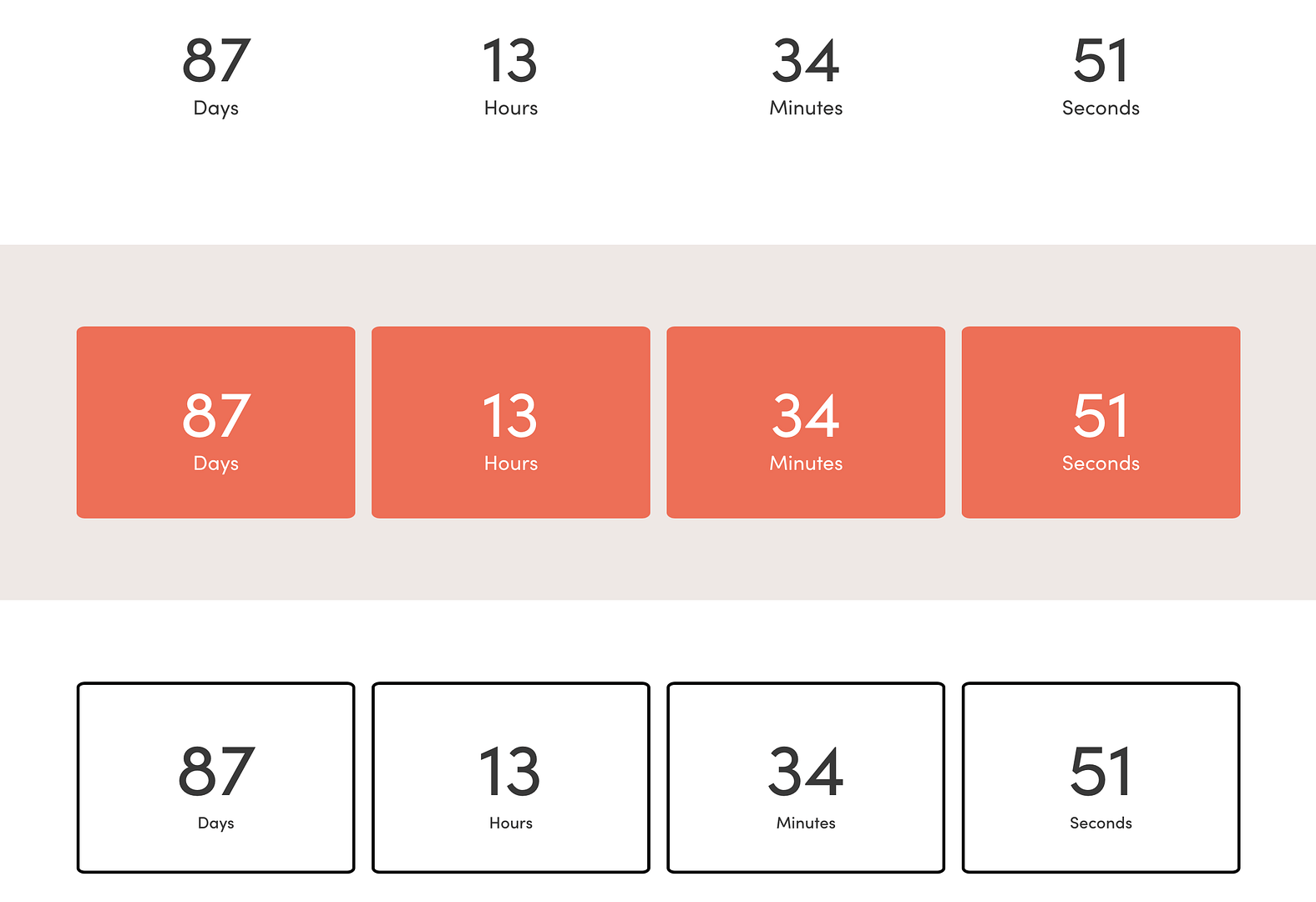 An example of using a countdown to make an interactive landing page.