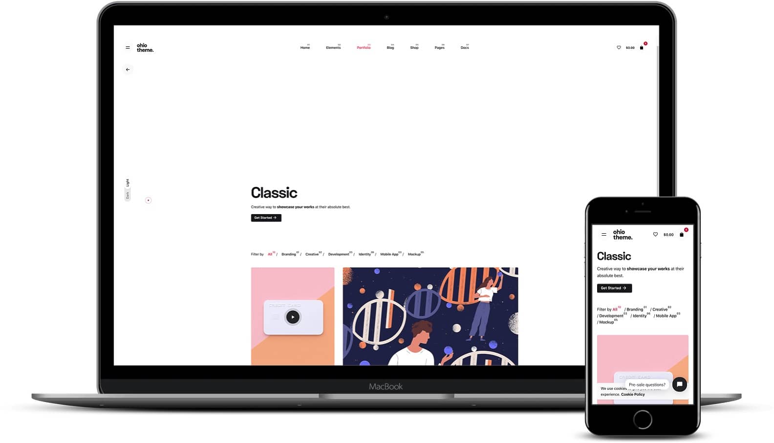 Ohio is one of the best WordPress themes for photography