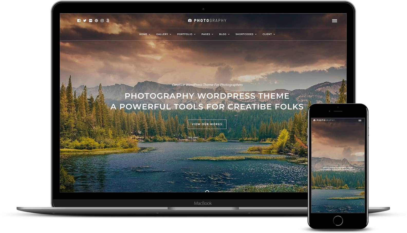Photography theme for WordPress