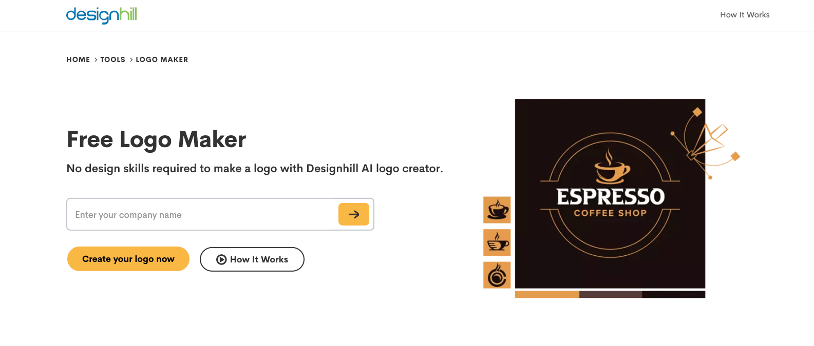 DesignHill — один из лучших конструкторов логотипов в Интернете.