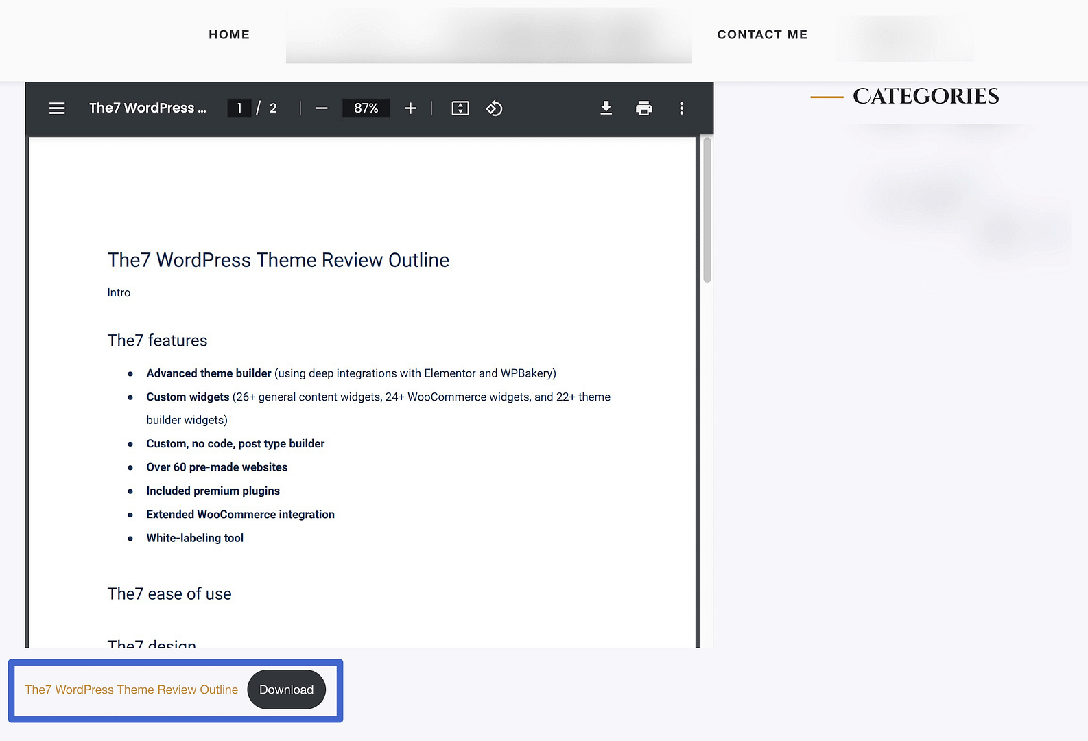 Download button and embed.