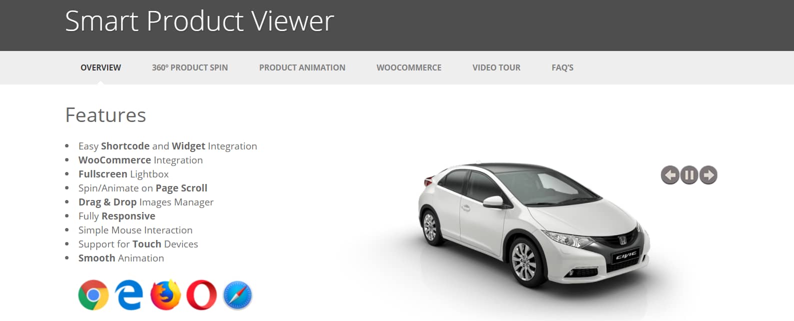 The Smart Product Viewer plugin is one of the most affordable WordPress plugins for ecommerce.