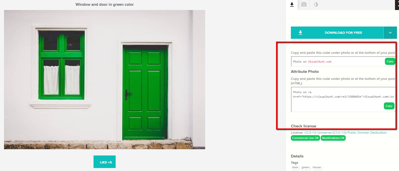 green door