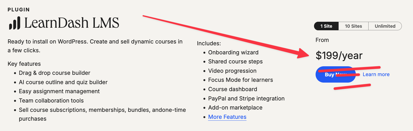 LearnDash pricing