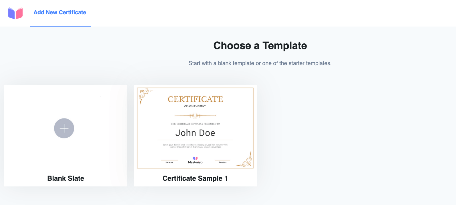 masteriyo certificates