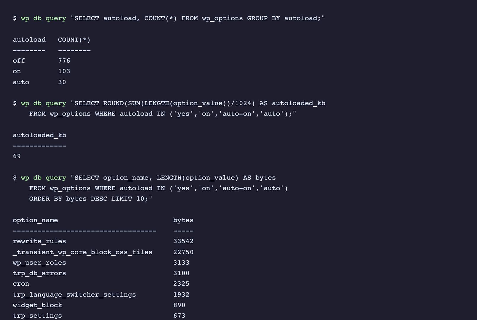 WordPress Autoloaded Options: Find and Fix wp_options Bloat