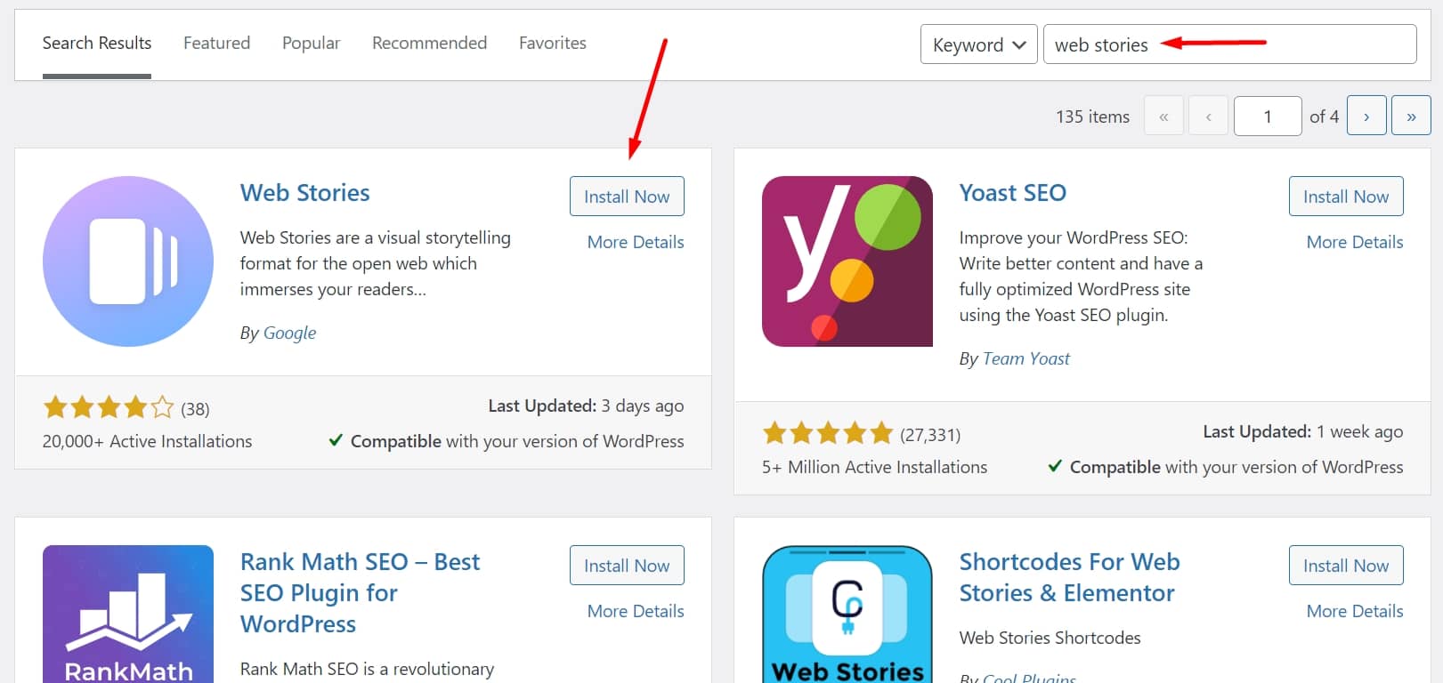 Google Web Stories WordPress plugin