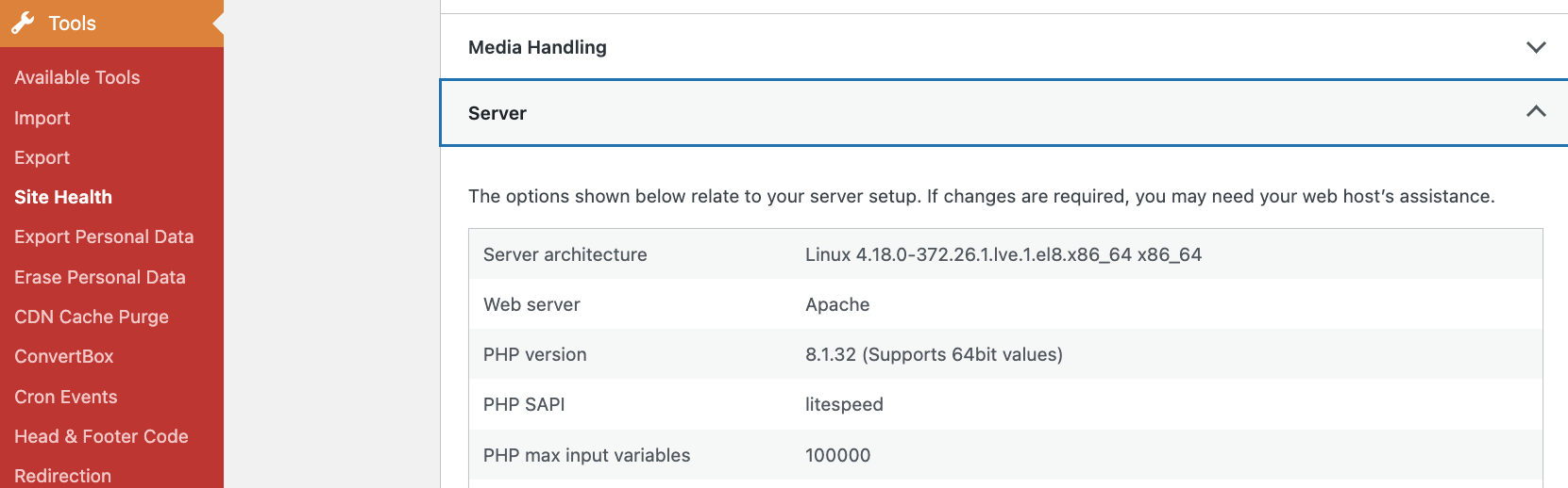 your php version